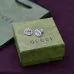 1Gucci Heritage Gold Studs Classic Interlocking G Design earring #A52293