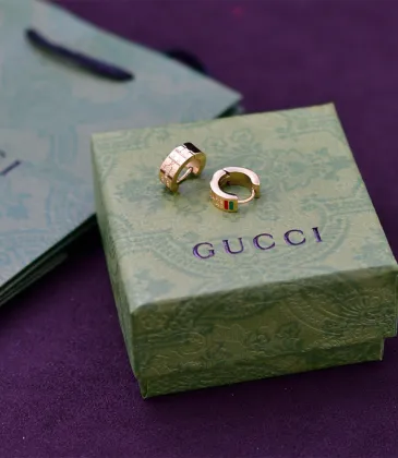 Gucci Heritage Gold Studs Classic Interlocking G Design earring #A52294