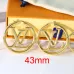 3Louis Vuitton Louise Hoop Earrings 33mm/43mm #999931332