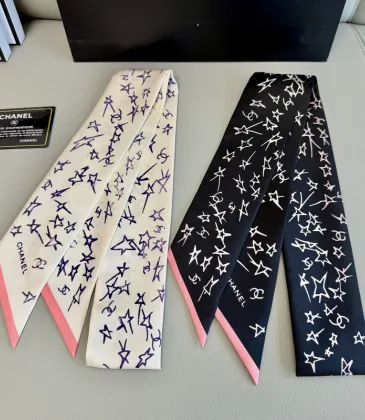 Chanel Scarf Small scarf decorate the bag scarf strap #A48578