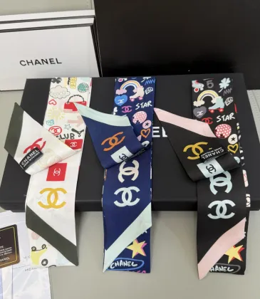 Chanel Scarf Small scarf decorate the bag scarf strap #A48580