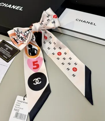 Chanel Scarf Small scarf decorate the bag scarf strap #A48582