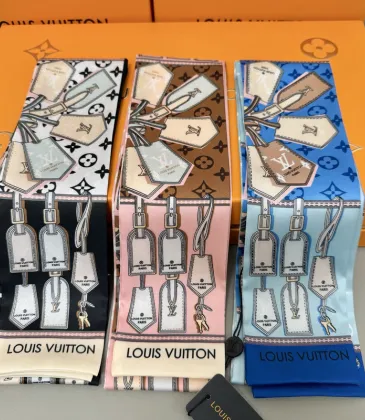 Louis Vuitton Scarf Small scarf decorate the bag scarf strap #A48590