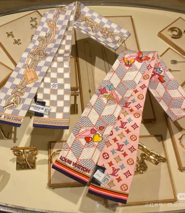 Louis Vuitton Scarf Small scarf decorate the bag scarf strap #A48599