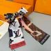1Louis Vuitton Scarf Small scarf decorate the bag scarf strap #A48602