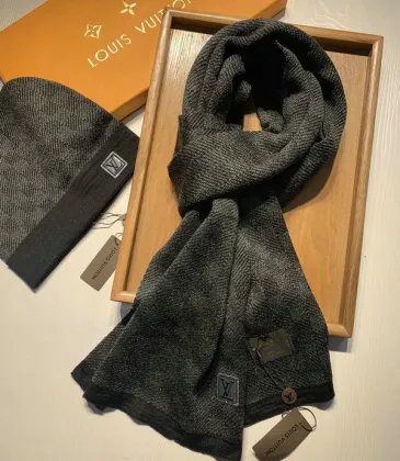 Louis Vuitton Wool knitted Scarf and cap #999909586