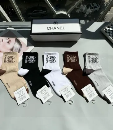 Chanel socks Five pairs per box #A51564