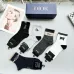 8Dior socks Five pairs per box #A51562