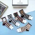 3High quality  classic fashion design cotton socks hot sell brand CHANEL socks for  women and man 5 pairs #999930296