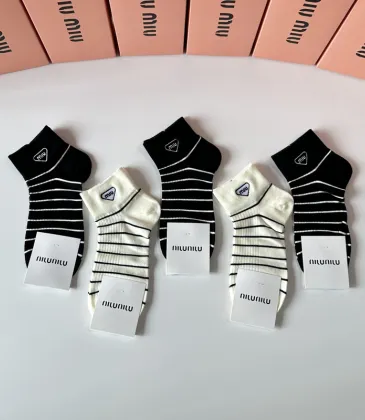 MIUMIU socks Five pairs per box #A51586