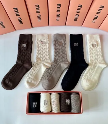 Miumiu socks Five pairs per box #A51572