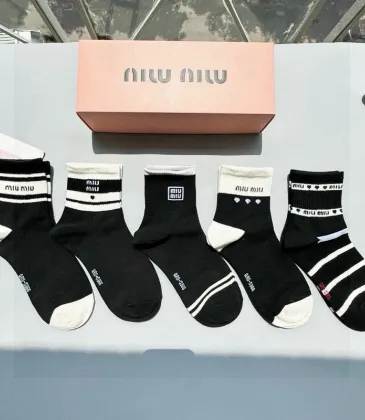 Miumiu socks Five pairs per box #A51573