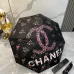 9Chanel 2024 Summer New Folding Umbrella Black Coating for Sun Protection #A38989
