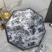 9Dior 2024 Summer New Folding Umbrella Black Coating for Sun Protection #A38986