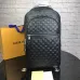 1Louis Vuitton premium leather black checker backpack #9120858