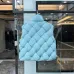 4BV Woven Unisex Down Vests Green/Black/Skyblue #999930816