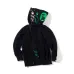 14Bape Pink green tooth print double hoodie #99117334
