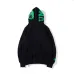 4Bape Pink green tooth print double hoodie #99117334