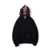 5Bape Pink green tooth print double hoodie #99117334