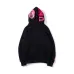 6Bape Pink green tooth print double hoodie #99117334