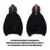 1Bape Pink green tooth print double hoodie #99117334