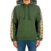 1Gucci mens green side-sleeve GG logo hoodie #A33634