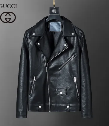 Gucci Leather Jackets for Men #A42433