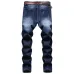 42021 new men's jeans blue stretch European and American personality zipper decoration jeans trendy men #99905875