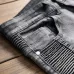 9European and American jeans men's street fashion brand motorcycle men's personality wrinkled slim stretch tide jeans #99905862