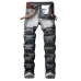 1European and American jeans men's street fashion brand motorcycle men's personality wrinkled slim stretch tide jeans #99905862