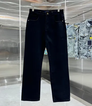 Louis Vuitton Jeans for MEN Blue/Black #A49319
