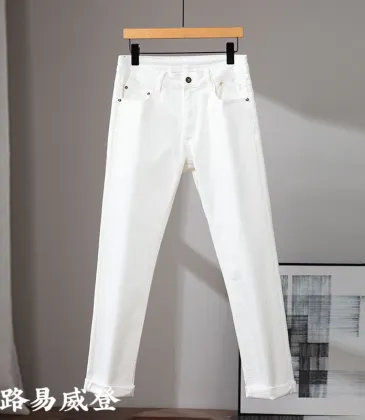 Louis Vuitton Jeans for MEN White #A49347
