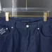 5Louis Vuitton Lettering embroidered denim shorts #A52982