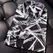 Alexander McQueen Shirts for Alexander McQueen Long-Sleeved Shirts for men #A40483