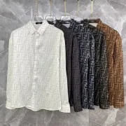 Fendi Shirts for Fendi Long-Sleeved Shirts for men #A38385