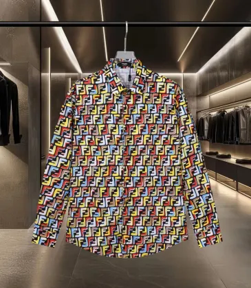 Fendi Shirts for Fendi Long-Sleeved Shirts for men #A51495