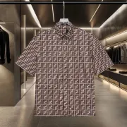 Fendi Shirts for Fendi Short-Sleeved Shirts for men #A51493
