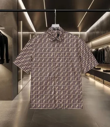 Fendi Shirts for Fendi Short-Sleeved Shirts for men #A51493
