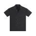 1Louis Vuitton Short sleeve shirts for men Black/White #A50047