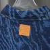 3Louis Vuitton short sleeved shirts for men Rippled denim shirt #A52988