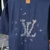 3Louis Vuitton short sleeved shirts for men denim shirt #A52981