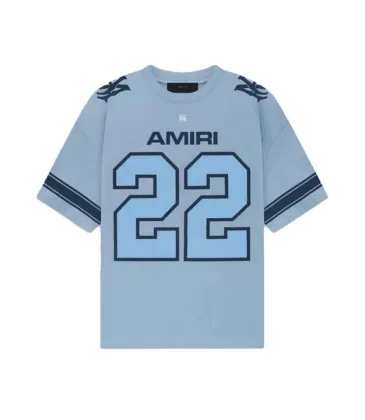 Amiri T-shirt skyblue number 22 #A51424