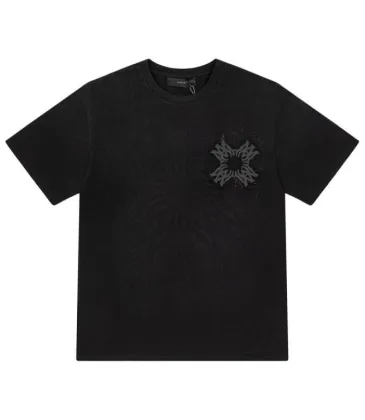 Amiri T-shirts Black/White/Blue #A49395