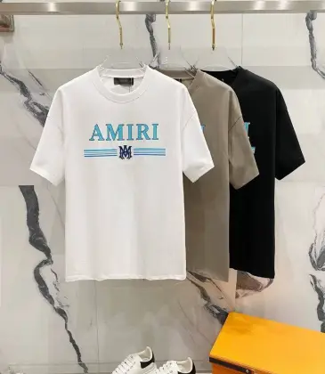 Amiri T-shirts Blue logo #A46857