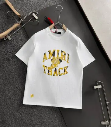 Amiri T-shirts Gold letters logo #A46852