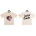 7Amiri T-shirts HOPELESS ROMANTIC printing T-shirts Black/White #A48500