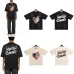 1Amiri T-shirts HOPELESS ROMANTIC printing T-shirts Black/White #A48500