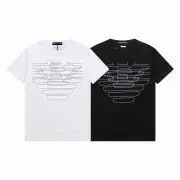 Armani T-Shirts for MEN Black/White #A46878