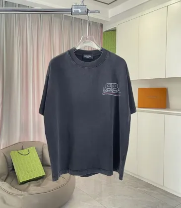 Balenciaga T-shirts for Men Black/Grey/Red #A51683