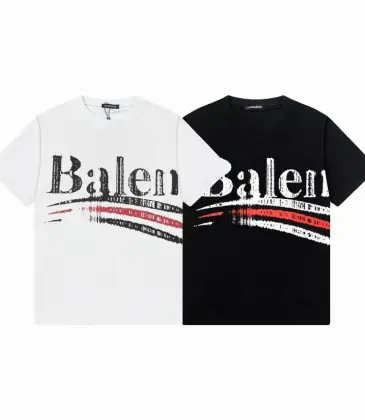 Balenciaga T-shirts for Men Black/White Printing #A46885